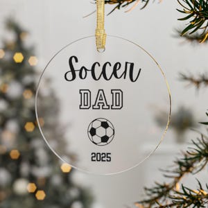 Dad Ornament | Soccer Ornament | Dad Gift from Kids | Meaningful Gift for Dad | Husband Gift | Presents for Dad | Sentimental Gift Dad