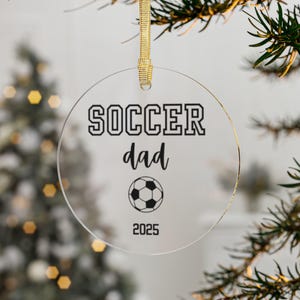 Dad Ornament | Soccer Ornament | Meaningful Gift for Dad | Dad Gift from Kids | Husband Gift | Presents for Dad | Sentimental Gift Dad