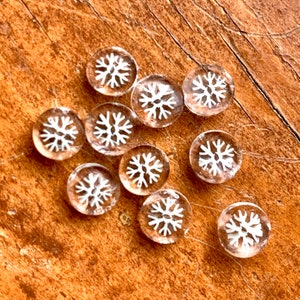 Schneeflocke 104 COE Glaschips Murrini murrine millefiory für die Herstellung von Weihnachtswinterperlen