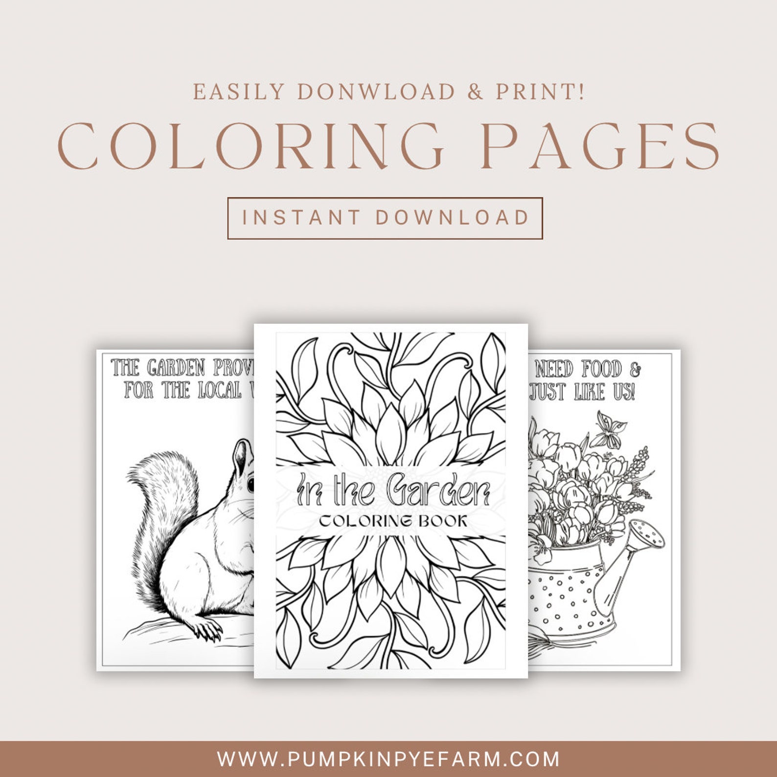 Farm Themed Coloring Book | Kid’s Coloring Pages | Activity Workbook - Etsy