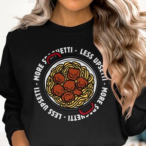 Moletom engraçado para amantes de espaguete, almôndegas, macarrão italiano, moletom com capuz, presente fofo, unissex, pulôver gráfico aconchegante, top de inverno