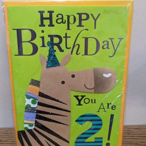 Papyrus Birthday card Age 2