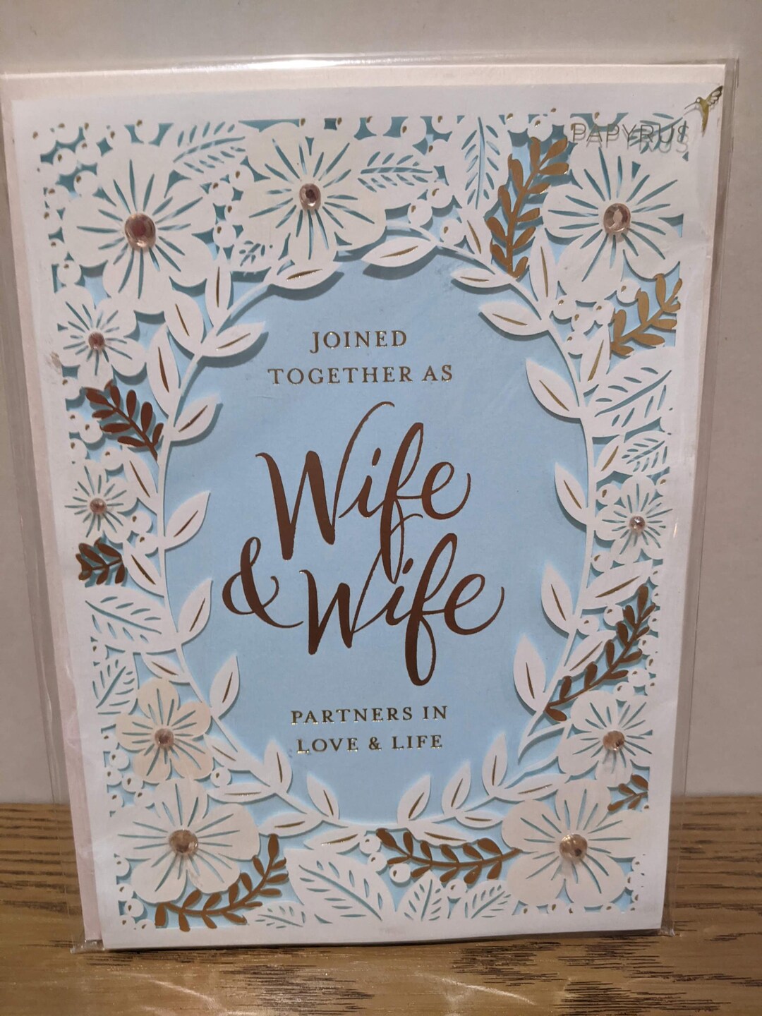 Papyrus Wedding Card Wife & Wife Etsy