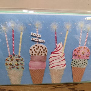 Papyrus Birthday card Ice cream soft serve