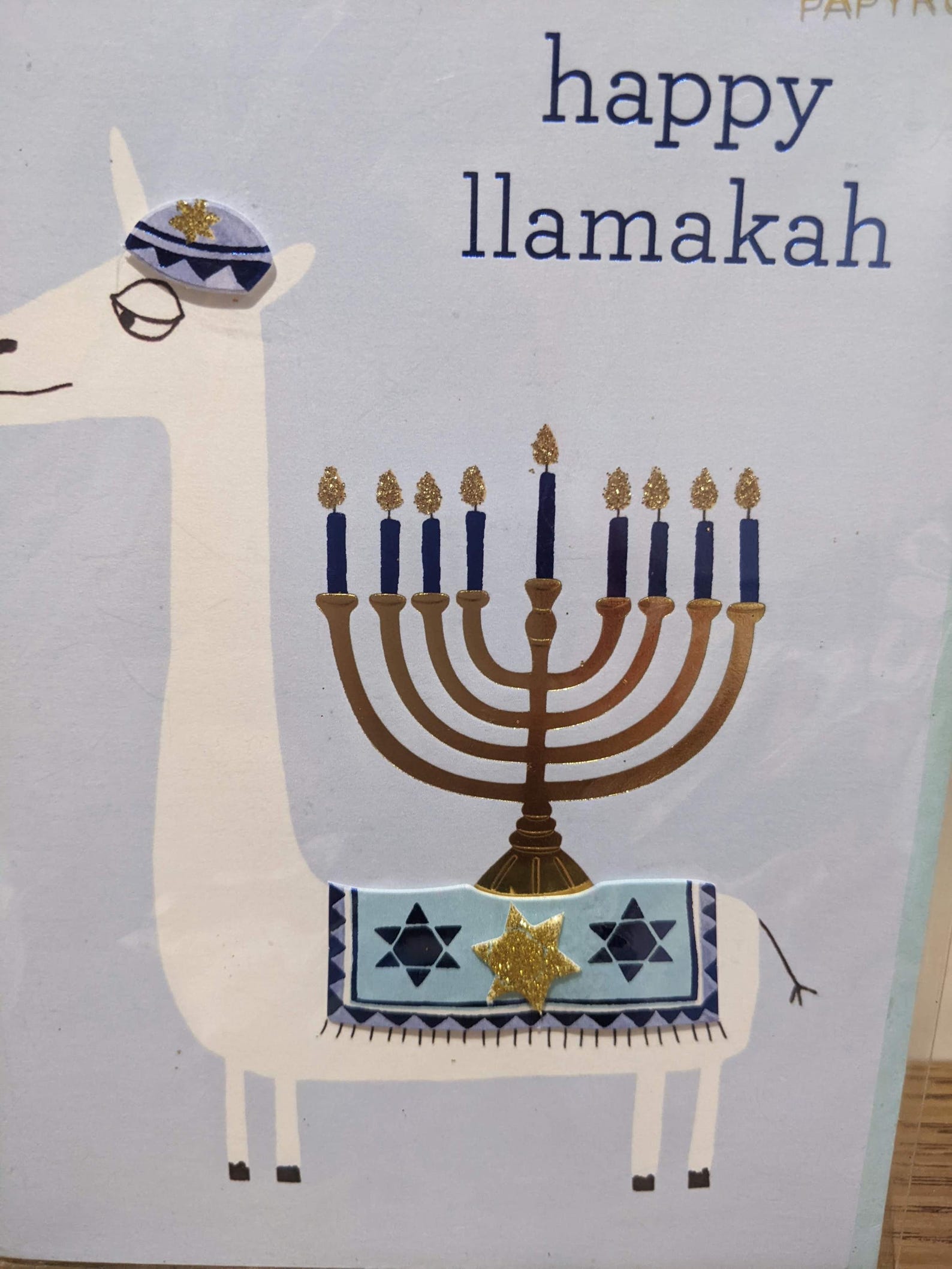 Papyrus Chanukah Hanukkah Llamakah Holidays Card Llama Etsy
