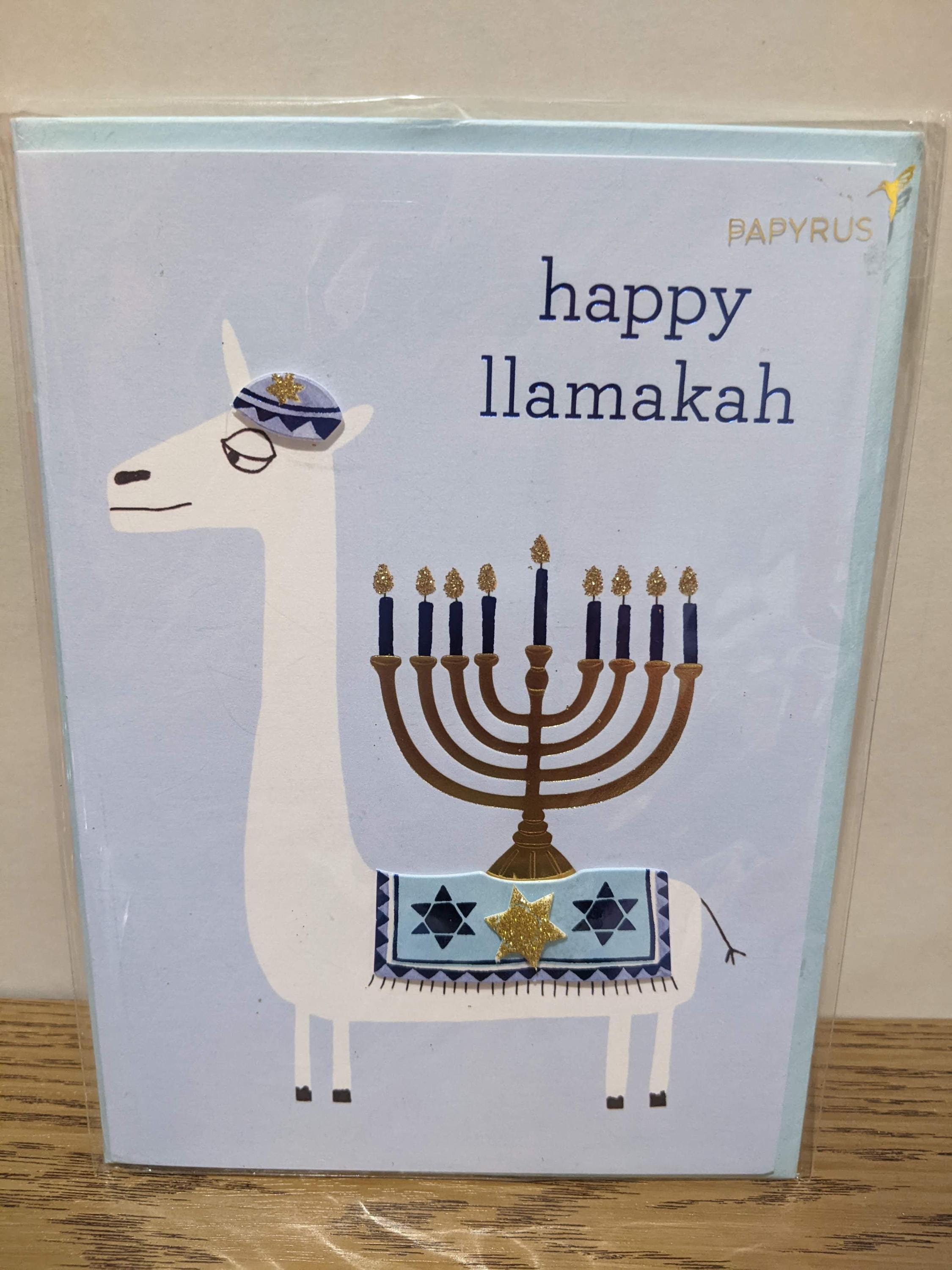 Papyrus Chanukah Hanukkah Llamakah Holidays Card Llama Etsy