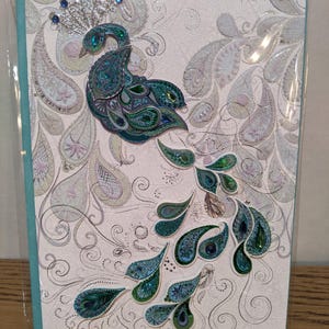 Papyrus Birthday card Peacock