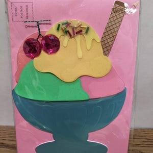 Papyrus Birthday card Spumoni Ice cream sundae