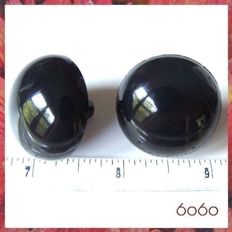 30 Mm BLACK Safety Eyes Plastic Eyes Animals Eyes 1 Pair 2 Etsy