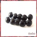 15mm BLACK Plastic eyes Animals eyes Amigurumi Craft eyes Safety eyes - 5 PAIRS (15b5) 