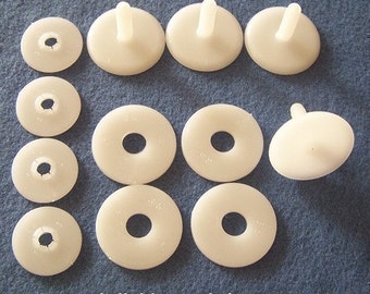 20MM Plastic Animal and Doll Joints - 4 Sets