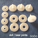 20MM Plastic Animal and Doll Joints - 4 Sets 
