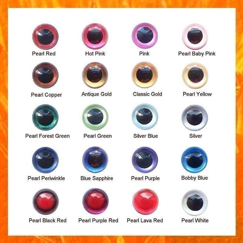 142 Pairs Plastic Safety Eyes Craft Eyes with Washers Doll Eyes for Crafts  