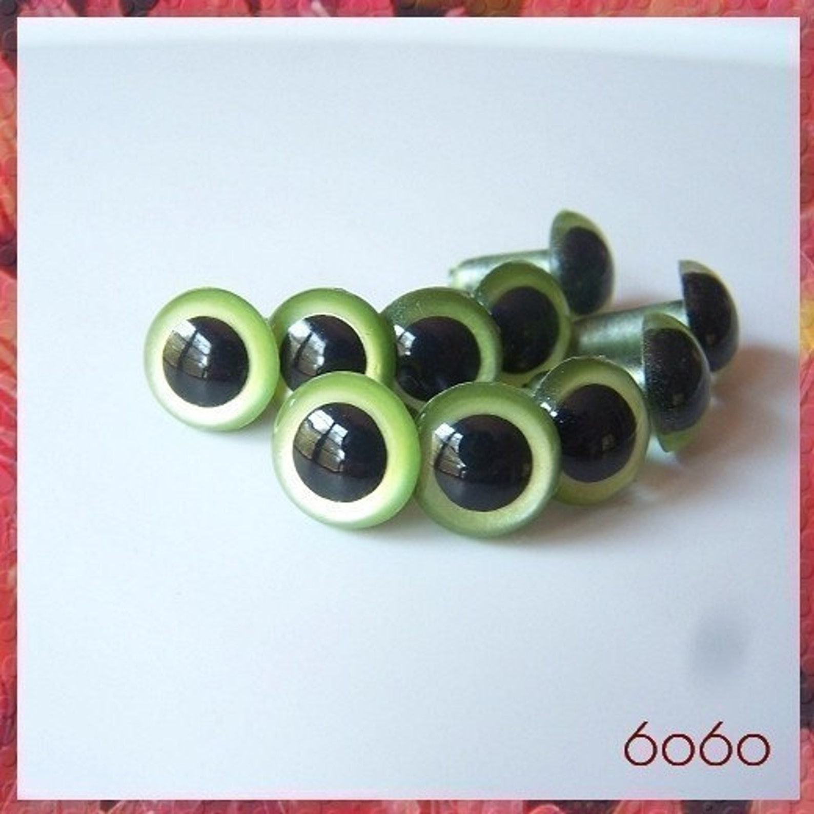 12 Mm PEARL GREEN Animal Eyes Plastic Eyes Safety Eyes 5 Etsy