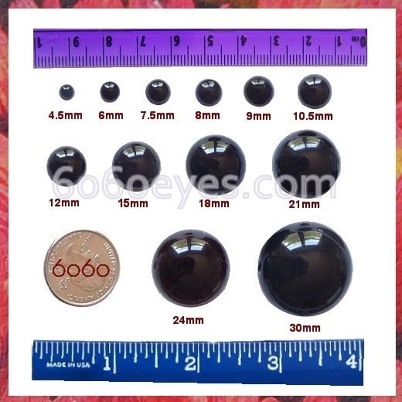 15mm Plastic Eyes Safety Eyes 10 Pairs Mixed Colors 15M10 Etsy