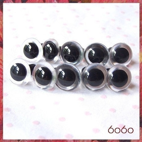 12 Mm CLEAR CAT Amigurumi Eyes Plastic Eyes Safety Eyes 5 Etsy