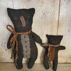 Modèle électronique pour chat primitif Smudge et petit chaton cendré