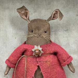 Primitive Petunia Rabbit E-Pattern