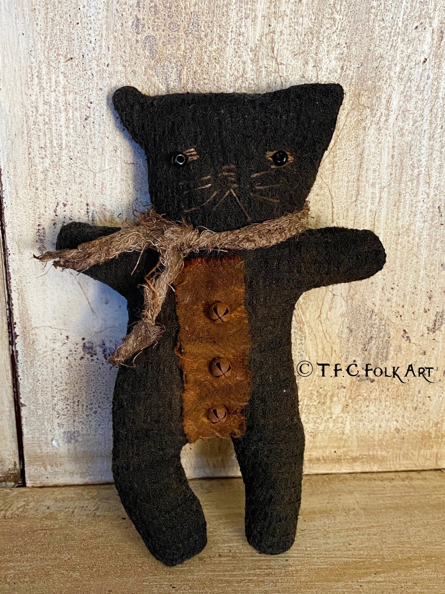 Primitive Leaping Cat Pattern E-pattern for Primitive Smudge Cat and Little Ash Kitty - Etsy