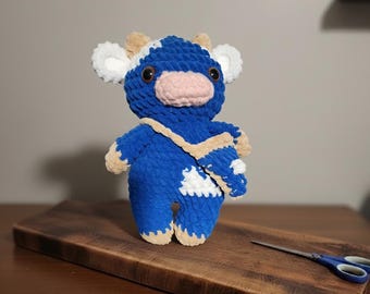 Crocheted Blueberry Pie Cow
