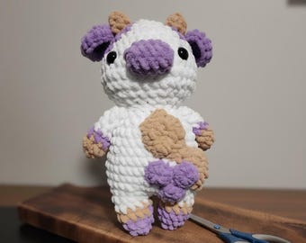 Crocheted Plush PB&J Cow