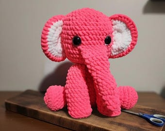 Crocheted Plush Elephant
