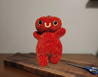Crocheted Plush Cheeked Up Pumpkin