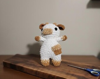 Crocheted Plush Coffee Cow