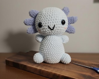 Crocheted Plush Axolotl