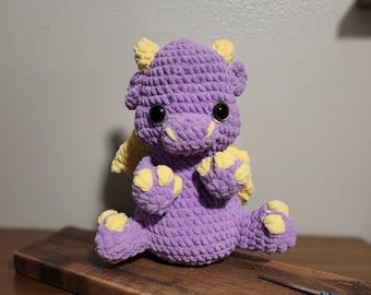Crocheted Plush Chubby Dragon