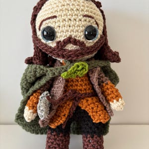 Ranger Strider/Aragorn El Señor de los Anillos La Comunidad del Anillo, tejido a mano