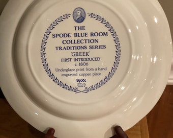 Spode „The Blue Room Collection“. Traditions-Reihe. „Griechisch“, hergestellt in England S3445~Z Ausgezeichneter Zustand, keine Risse oder Chips