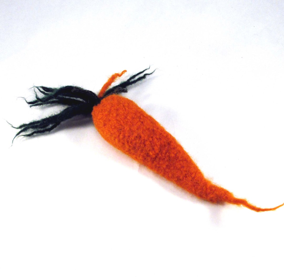 Kitty Karrots W Katnip Feltedwool Carrot Stuffed With Organic Catnip