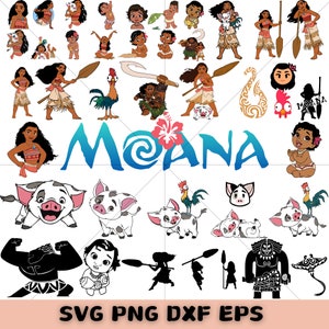 moana svg bundle, Moana Clipart, Moana png, Moana svg, Moana font, moana birthday, princess clipart, baby moana png, baby moana svg
