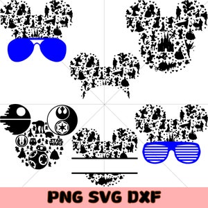 Mickey and Minnie Inspired SVG Bundle, Disneyland Shirt SVG, Disneyland Cricut SVG File, Mickey Minnie Mouse Outline ,Instant Download