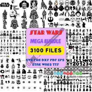 star wars svg, 3100+ starwars svg bundle, star wars png, svg files for cricut, darth vader svg, mandalorian svg, svg for cricut, Layered