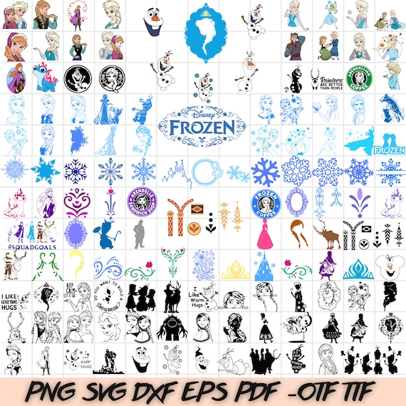 760+ FROZEN SVG Bundle, FROZEN Svg files for Cricut, Frozen Clipart, Princess Svg, Olaf Svg, Elsa Svg, Anna Svg, Elsa Png, Frozen Characters