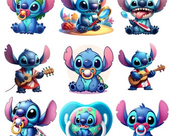 10 stitch png, Stitch and Angel png Bundle, Lilo Stitch png, Stitch Couple Png, Stitch Love Png, Angel png, Stitch With Angel Png,love png