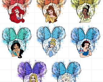 Bundle Family Vacation Watercolor 2024 Png, Princesses Png, Friend Squad Png, Vacay Mode Png, Magical Kingdom Png, Family Trip Png