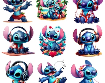 10 stitch png, Stitch and Angel png Bundle, Lilo Stitch png, Stitch Couple Png, Stitch Love Png, Angel png, Stitch With Angel Png,love png