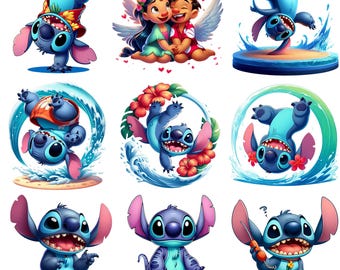 9  stitch png, Stitch and Angel png Bundle, Lilo Stitch png, Stitch Couple Png, Stitch Love Png, Angel png, Stitch With Angel Png,love png