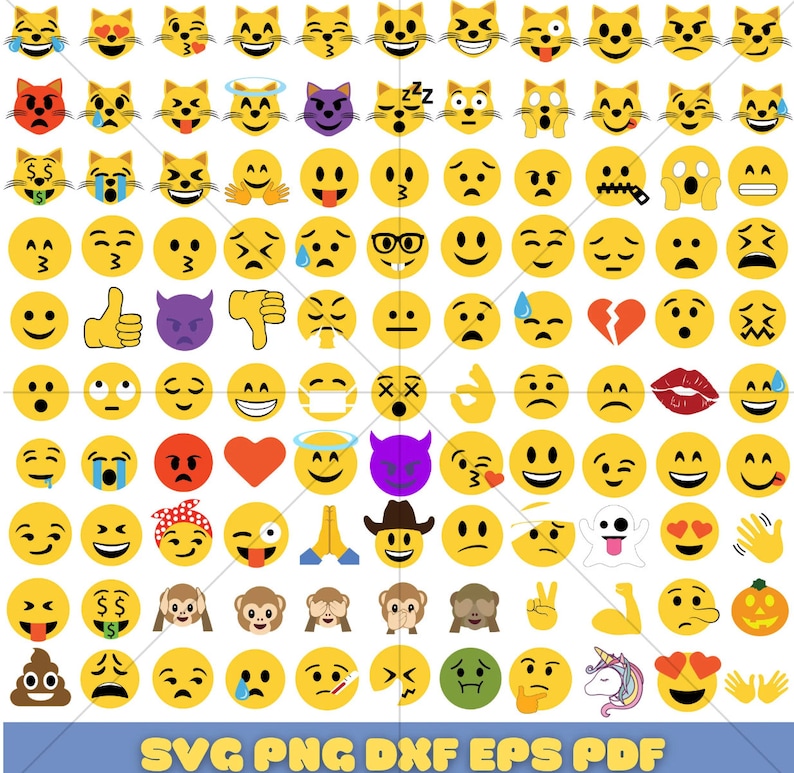 590 files emoji svg bundle layered design vector files svg for
