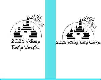 Family Trip 2026, Magical Castle Silhouette SVG PNG (Digital Download)