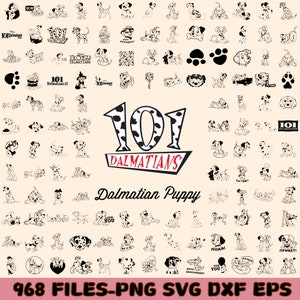 Dalmatians Bundle SVG, baby dog Dalmatians Cricut cut file, 101 dalmatians png, 101 dalmatians svg, cut files, clipart, Printable Files