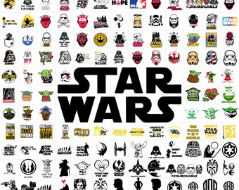 star wars svg, 3000+ starwars svg bundle, star wars png, svg files for cricut, darth vader svg, mandalorian svg, svg for cricut, Layered