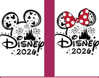 2026 Family Trip PNG, Castle Mouse Head Design (Digital Download)