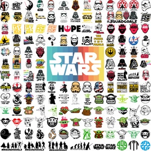 star wars svg, 2500+ starwars svg bundle, star wars png, svg files for cricut, darth vader svg, mandalorian svg, svg for cricut, Layered