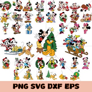 Christmas Mouse And Friends Svg Bundle, Mickey Christmas New Clipart Bundle, Christmas Svg, Mickey Christmas Clip Art, Merry Christmas