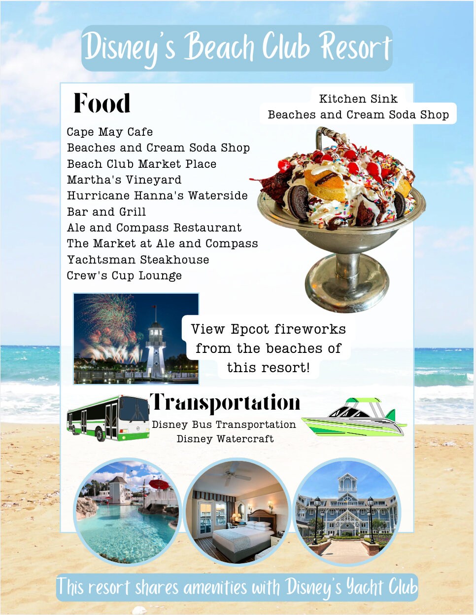 WDW Resort Fact Sheets! Travel Agent Bundle. Instant Download. 100% ...