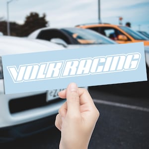 Volk Racing JDM Forged Wheel Style Vinyl Decal – Automotive Sticker for Cars